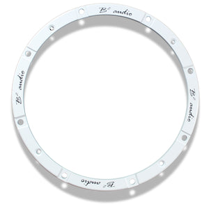 B2 Audio 10 inch aluminum replacement gasket ring for RAMPAGE RAGE RAGEXL subwoofers white powder coated basket ring