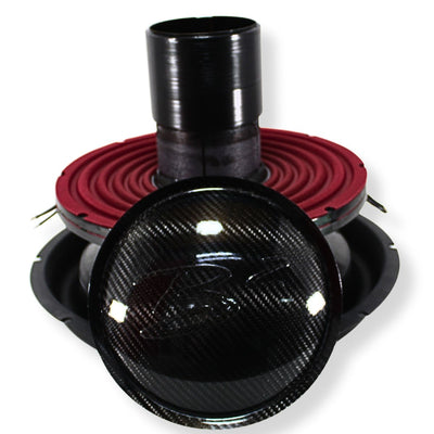 Front View of B2 Audio 15" Rampage Re-Cone Kit | Dual 2-Ohm 4" Coil Carbon Fiber