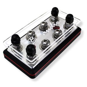 B2 Audio 8 terminal lug distribution block 9/32 for power and ground connections in car audio systems