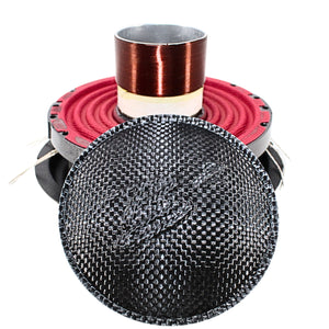 Front view of B2 Audio RAGE6 2-Ohm DVC Drop-In Recone Kit for V2+