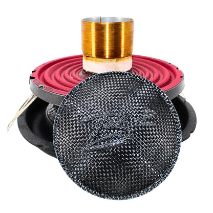 Front View of B2 Audio USA 8" Dual 2-Ohm Drop-In Recone Kit for RAGE8 Subwoofer