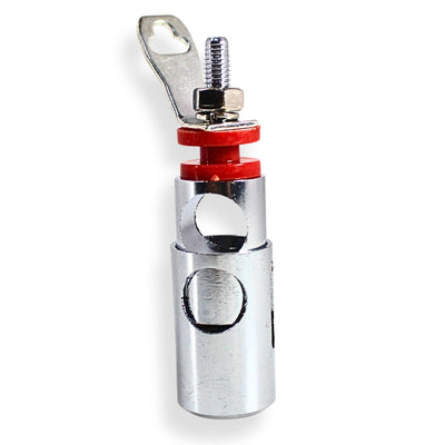 Big Jeff Audio 4 Gauge Tall Speaker Push Terminal Red Brass Nickel 