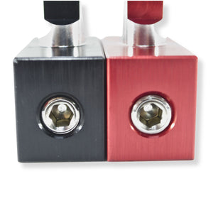 B2 Audio Pair of Dual 0GA to 0GA Amplifier Inputs With Anodized Finish & B2 logo engraved