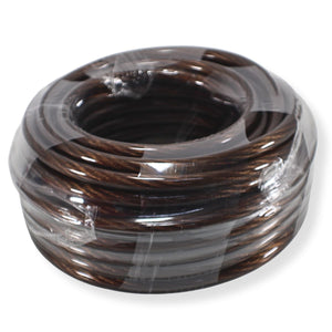 50Ft Pre Cut 0 Ga Black and Red CCA Power/Ground Wire Coil for Car Audio Systems