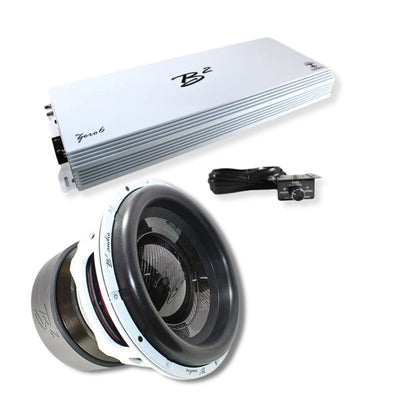 B2 Audio ZERO6 6000W Mono Amplifier 15" 5000W RMS 2-Ohm Subwoofer B2-Z6-COMBO10