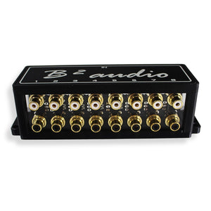 B2 Audio 1-to-8 Pair Cockbox RCA Splitter Distribution Block