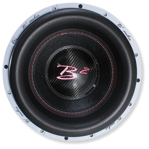 B2 Audio RAGE12-D2-V4 12" 2000W RMS Subwoofer with RAGE 2300.2 Amp