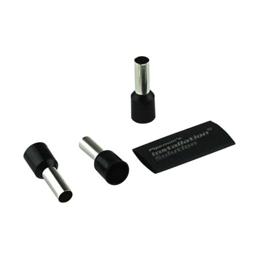 25 Pack 8 Gauge Wire Ferrules with Heat Shrink IS-TFK-8 for Secure Installations