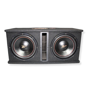 B2 Audio DVPE212 1000W Loaded Dual 12" Subwoofer Enclosure w/ Mono Amplifier