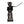 12 Gauge Brass Nickel Plated Negative Black Speaker Push Terminal Connector