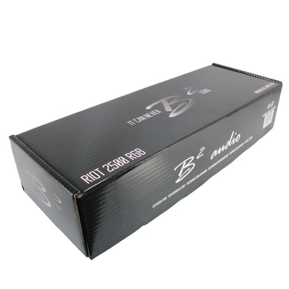 B2 Audio RIOT Mono 2.5K 2500 Watt 1-Ohm Class D Subwoofer Amplifier w/ RGB LED Illumination