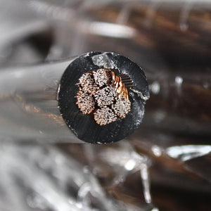 50Ft Pre Cut 0 Ga Black and Red CCA Power/Ground Wire Coil for Car Audio Systems