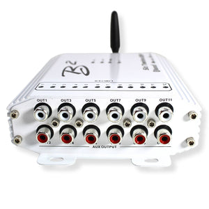 B2 Audio SixTwelve White 12Ch Bluetooth DSP 4V 96kHz with Floating Mount Bracket