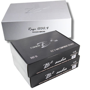 B2 Audio Speaker & Amplifier Combo RAGE1200.4 w/2 RIOT61-V2 Component Sets