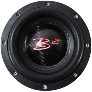 B2 Audio RAMPAGE Competition Series 6.5" 1000 Watt RMS Carbon Fiber Dual 2-Ohm 2" Voice Coil Subwoofer
