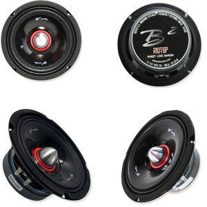 B2 Audio Full Car Audio Package DVPE212 Loaded Enclosure w/ RGB Amplifiers w/ 6.5" Speakers