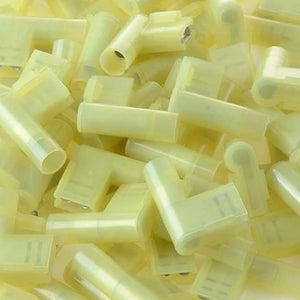 100 Pack 12 to 10 Gauge Yellow Flag Spade Female Terminals 90 Degree Connectors