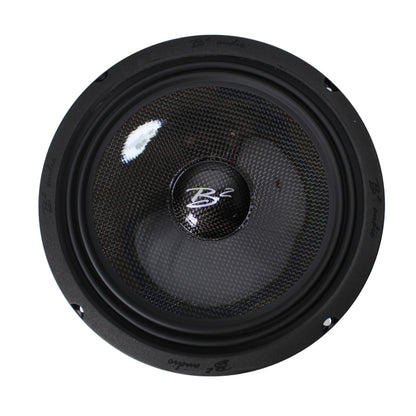 B2 Audio 8"  Carbon Fiber Marine, Motorcycle, Powersports, 3.3-Ohm Shallow Mount Speakers, Sold in pairs RAGE8CFM