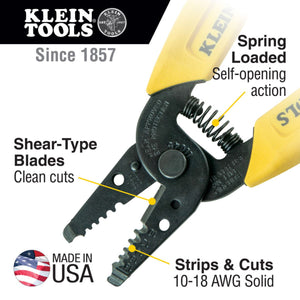 Heavy Duty 10–18 AWG Wire Stripper Cutter | Compact Tool for Car Audio & Electrical