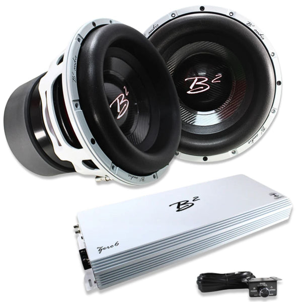B2 Audio ZERO6 6000W Mono Amplifier + 12" 3500W RMS 1Ohm Subwoofers B2-Z6-COMBO1
