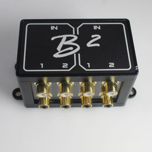 B2 Audio 2-to-4 Pair Cockbox RCA Splitter Distribution Block OPEN BOX