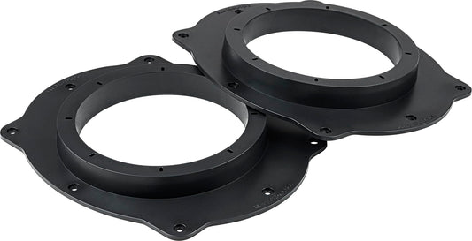 6x9" to 6" PVC Plastic Speaker Adapter Spacer Rings Black Pair Universal Fit