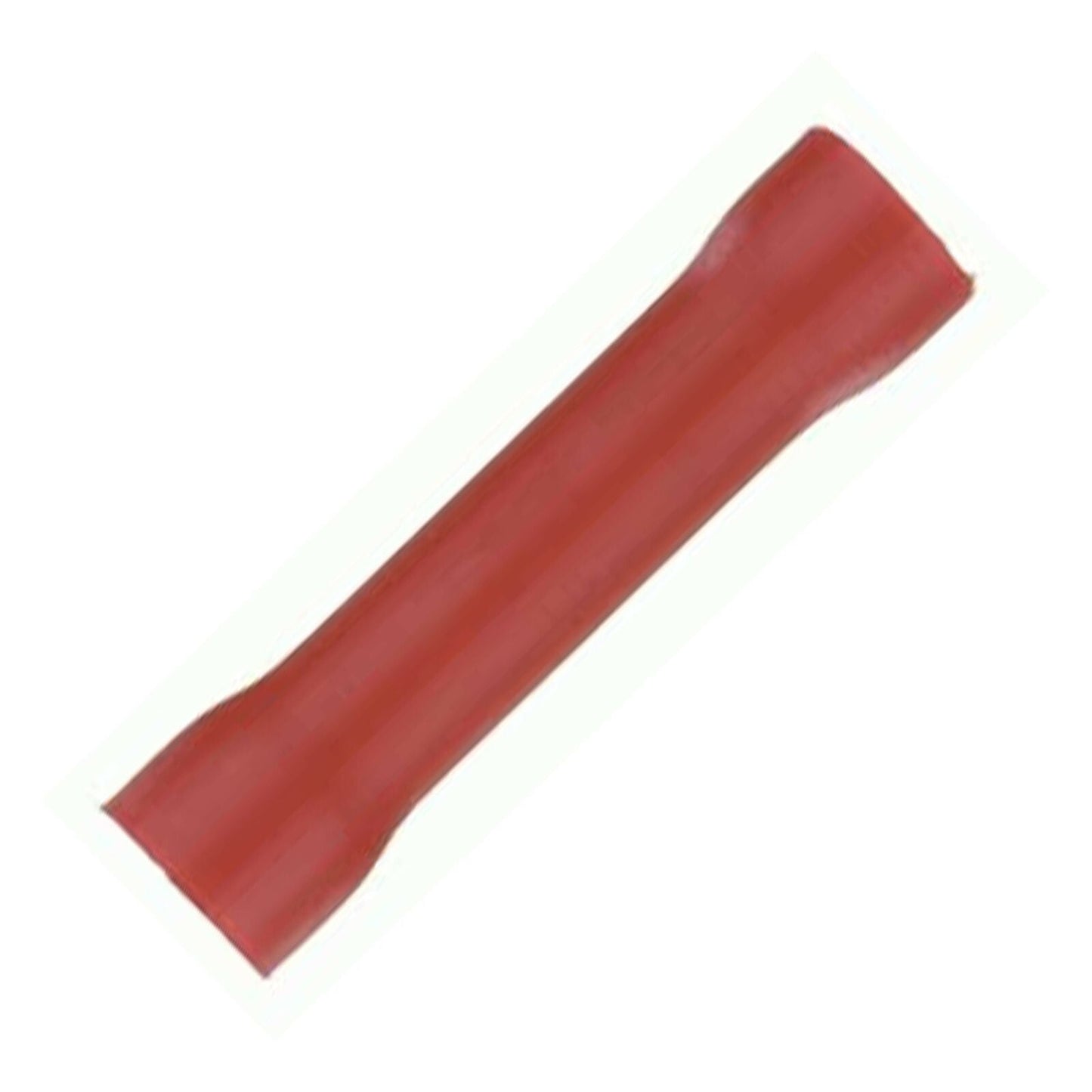 8 Gauge Red Vinyl Butt Connectors – 25 Pack (RVBC825 Equivalent)