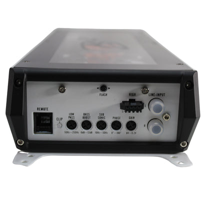 B2 Audio RIOT Mono 2.5K 2500 Watt 1-Ohm Class D Subwoofer Amplifier w/ RGB LED Illumination