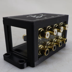 B2 Audio 1-to-4 Pair Cockbox RCA Splitter Distribution Block OPEN BOX