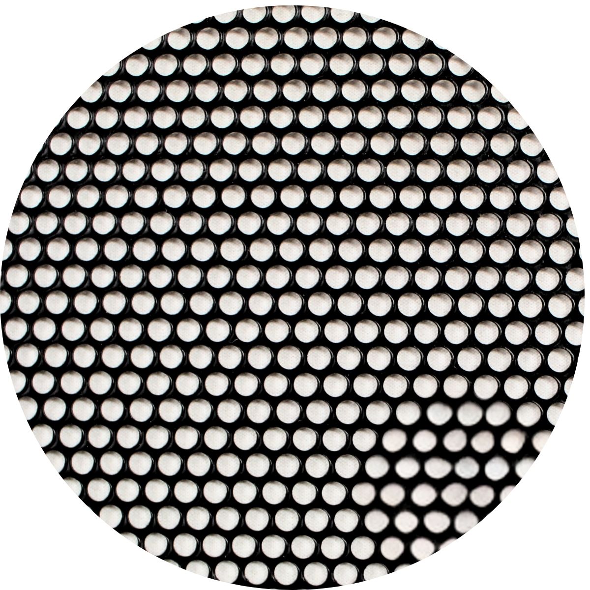3' x 5' Black Metal Finish Mesh Grill Sheet Staggered Row with 5/32" Holes