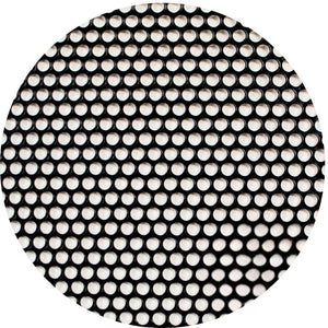 3' x 5' Black Metal Finish Mesh Grill Sheet Staggered Row with 5/32" Holes