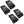 B2 Audio RAGE 5 Channel 1.6k Amp W/ 2 RIOT61 Sets + RAGE8 D2 Subwoofer