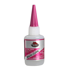 1/2 - 8 oz Maxi-Cure Extra-Thick CA Glue - High-Strength Adhesive