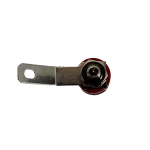 12 Gauge Brass Nickel Plated Positive Red Speaker Push Terminals Quick Connect