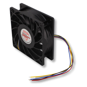 12 Volt 2.0A 4.7" Square High-Speed Cooling Fan 50CFM Waterproof Quiet Operation