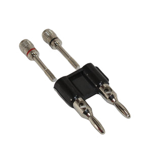 Pair of RCA Banana Plugs Black and Red RCA100-BP for Audio Connections Install Bay
