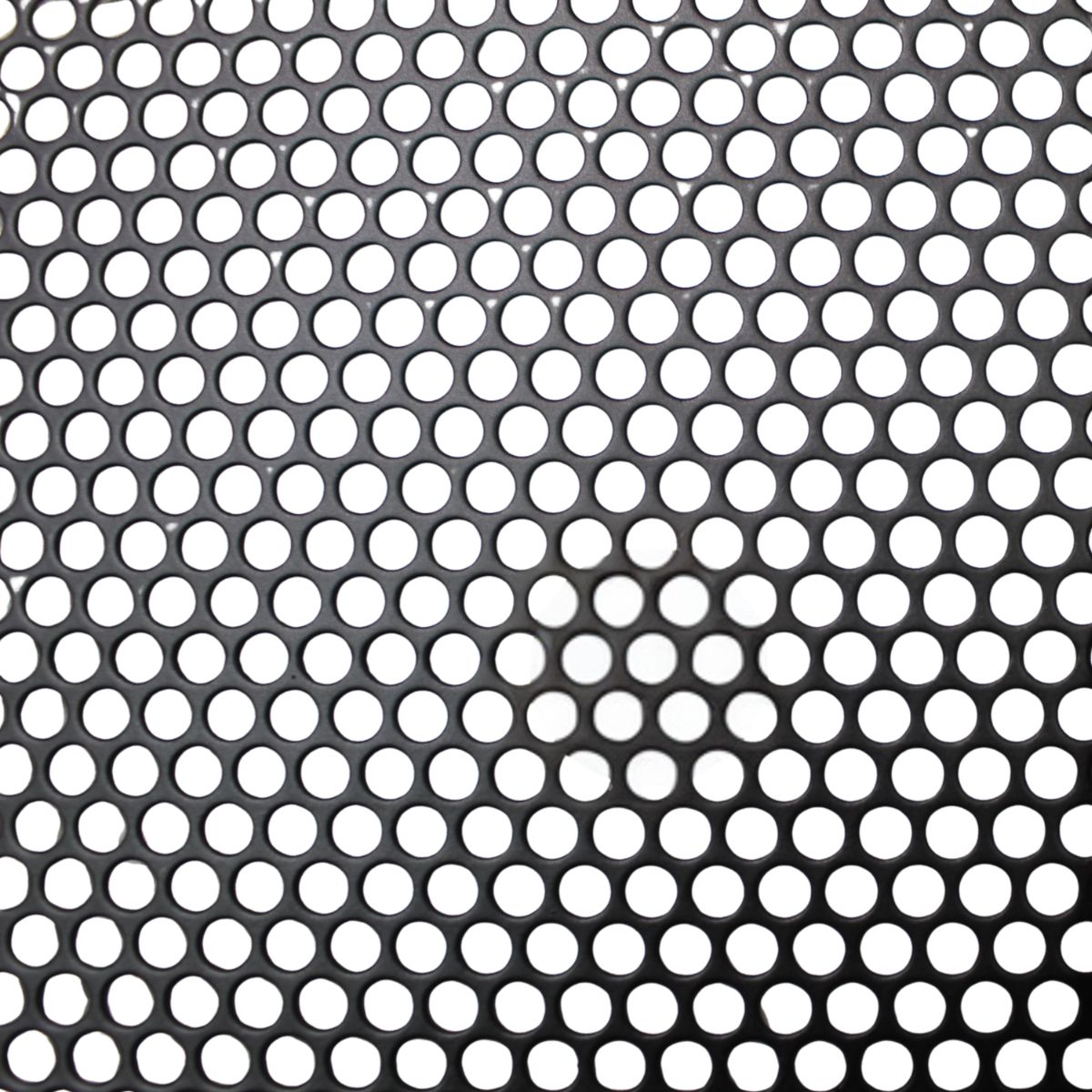 2' x 4' Black Metal Finish Mesh Grill Sheet Staggered Row with 3/16" Holes