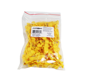 100 Pack 12 to 10 AWG Yellow Nylon T-Tap Insulation Wire Connectors YTT