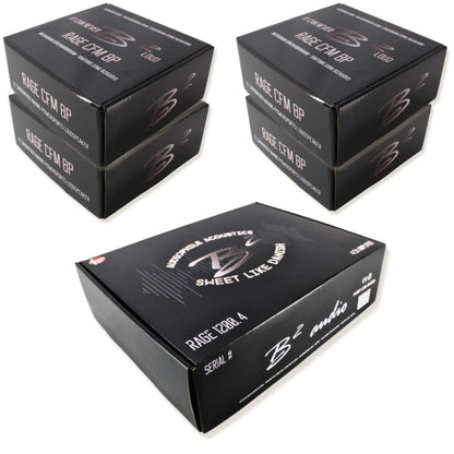 B2 Audio RAGE 1200.4 V2 4-Channel Amplifier w/RAGE8-CFM 8" Speaker Sets COMBO-16