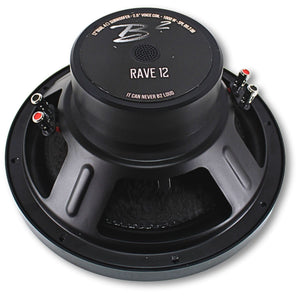 B2 Audio RAVE 12" DVC 4 Ohm 2.5" VC 500W RMS Shallow Mount Subwoofer