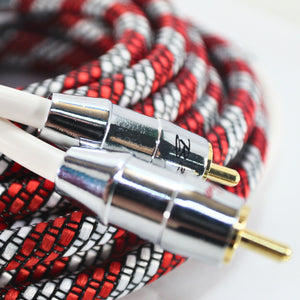 B2 Audio 18 FT Long OFC Double Shielded 2 Male to 2 Male RCA Cable  RAM55