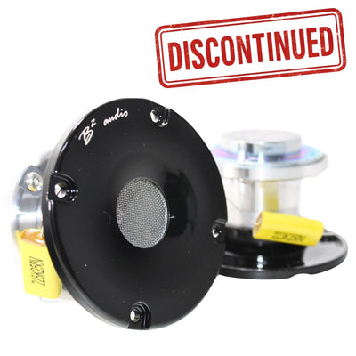 B2 Audio RAGE Series Pair of 1" 4-Ohm 20 Watt RMS Shallow Mount Compression Drivers, OD 3.15" w/ Horn RAGE CDR