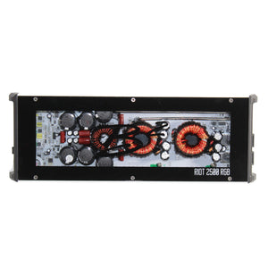 B2 Audio RIOT Mono Half Bridge 2.5K Watt 1-Ohm Class D Subwoofer Amplifier w/ RGB LED