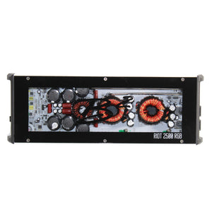 B2 Audio RIOT Mono Half Bridge 2.5K Watt 1-Ohm Class D Subwoofer Amplifier w/ RGB LED