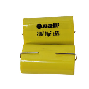 25 Pack of 10uF 250V 4000Hz at 4 Ohm Metalized Film Capacitor Bass Blockers