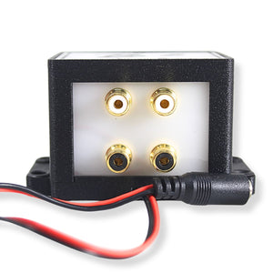 B2 Audio Cockbox 2x4 RCA Splitter Distribution Block w/ RGB LED Lights