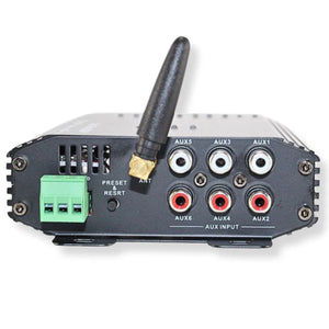 B2 Audio SixTen Black 10Ch Bluetooth DSP 4V 96kHz with Floating Mount Bracket