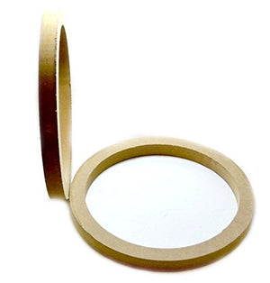 6.5" Diameter 3/4-Inch MDF Wood Speaker Spacer Rings Pair for Custom Installation