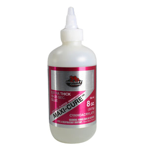1/2 - 8 oz Maxi-Cure Extra-Thick CA Glue - High-Strength Adhesive