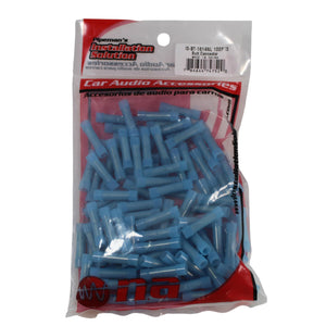 100 Pack Blue Nylon Connectors 16 to 14 Gauge for Secure Electrical Installations